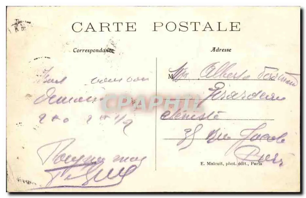 Nogent-sur-Marne — Grande Rue und Boulevard de Strasbourg — E. M. - Rückseite