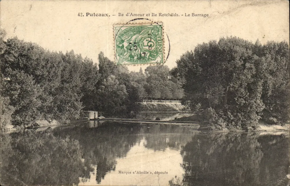 Putcaux — Insel der Liebe und Insel Rotchilds — Der Staudamm - Vorderseite