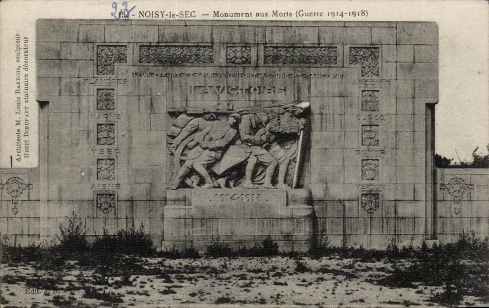 NOISY-le-SEC — Monument aux Morts (Krieg 1914-1918) — Verleger J. B. - Vorderseite