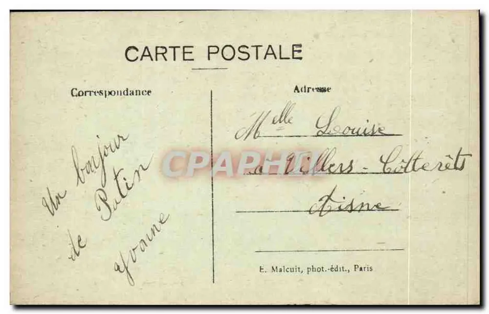 Pantin — Zaal van Conferenties — E.M. nr. 300 - Achterkant