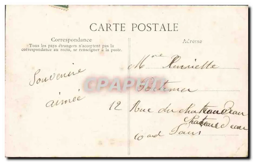 Robinson — Innenansicht des Felsbaumes — P. Javelle, phot., Robinson - Rückseite