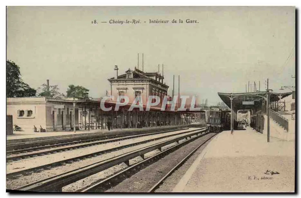 Choisy-le-Roi — Innenansicht der Station — E. P., Verlag. - Vorderseite