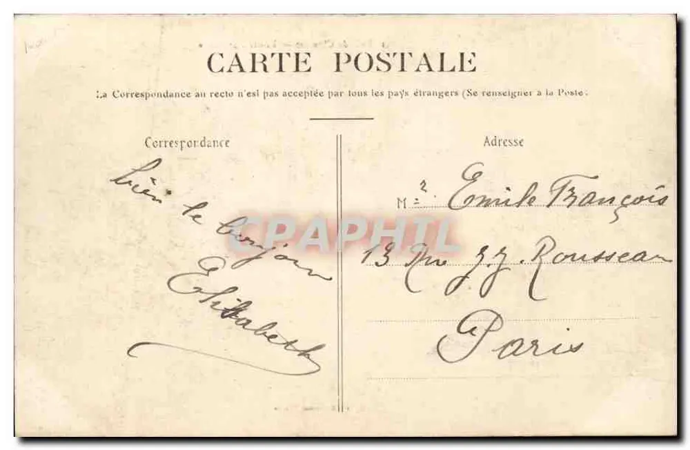 Bois de Clunart — Woudweg — P. Marmuse, Parijs, n°51 - Achterkant