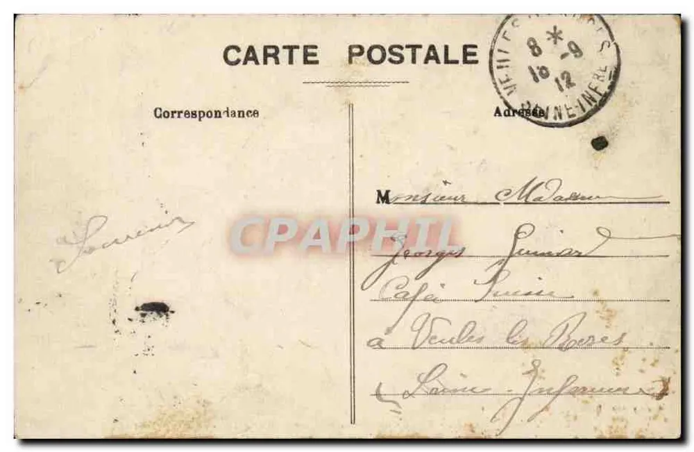 Wald von Bondy — Kapelle Notre-Dame des Anges — Gondry, Verlag, Paris, n°73 - Rückseite