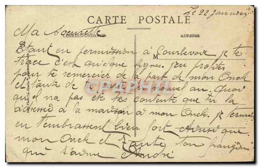 Courbevoie - Avenue Gambetta - Die Infanterie-Kaserne - Rückseite