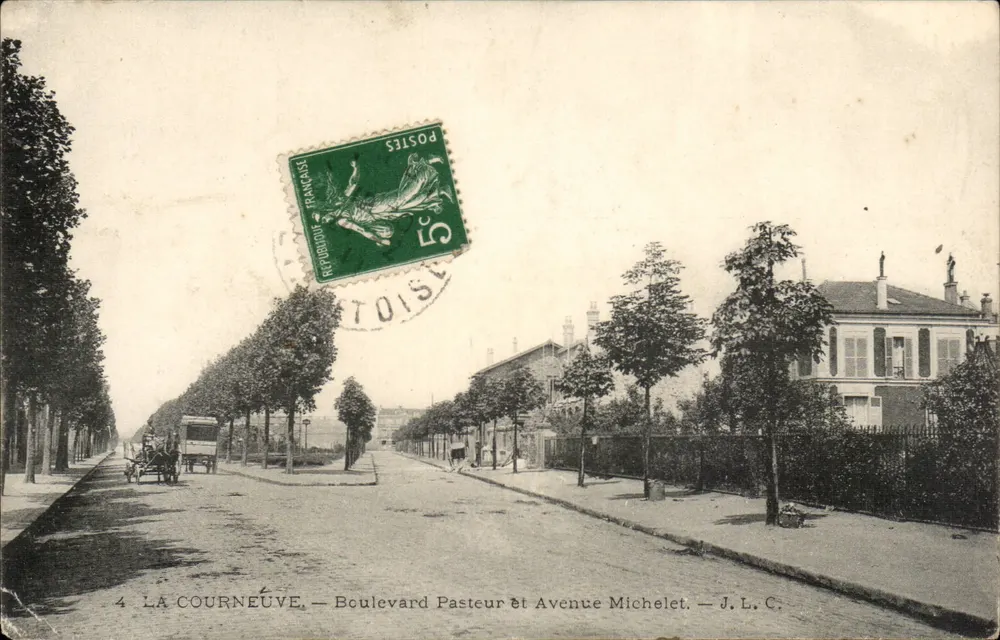La Courneuve — Boulevard Pasteur i Avenue Michelet — J. L. C. - Awers