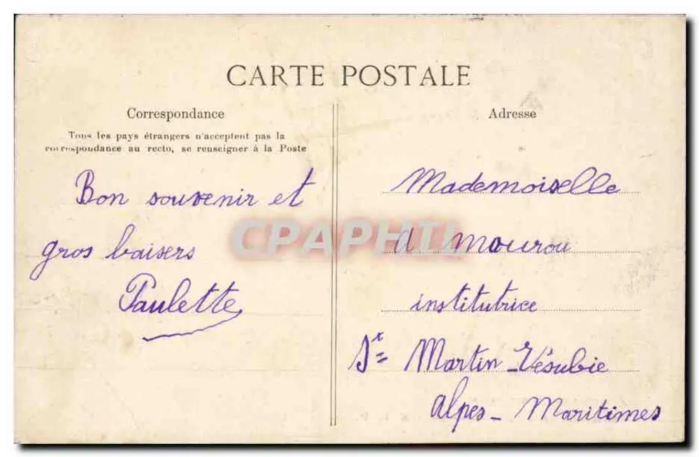 Fontenay-aux-Roses — Am Rand der Gelben Pforte — E. L. D. n°32 - Rückseite