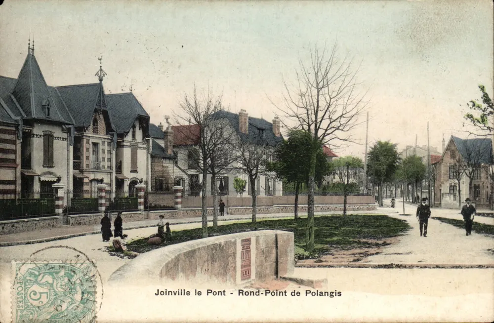 Joinville le Pont - Rond-Point de Polangis — editore Simi-Aquarelle, Parigi - Recto