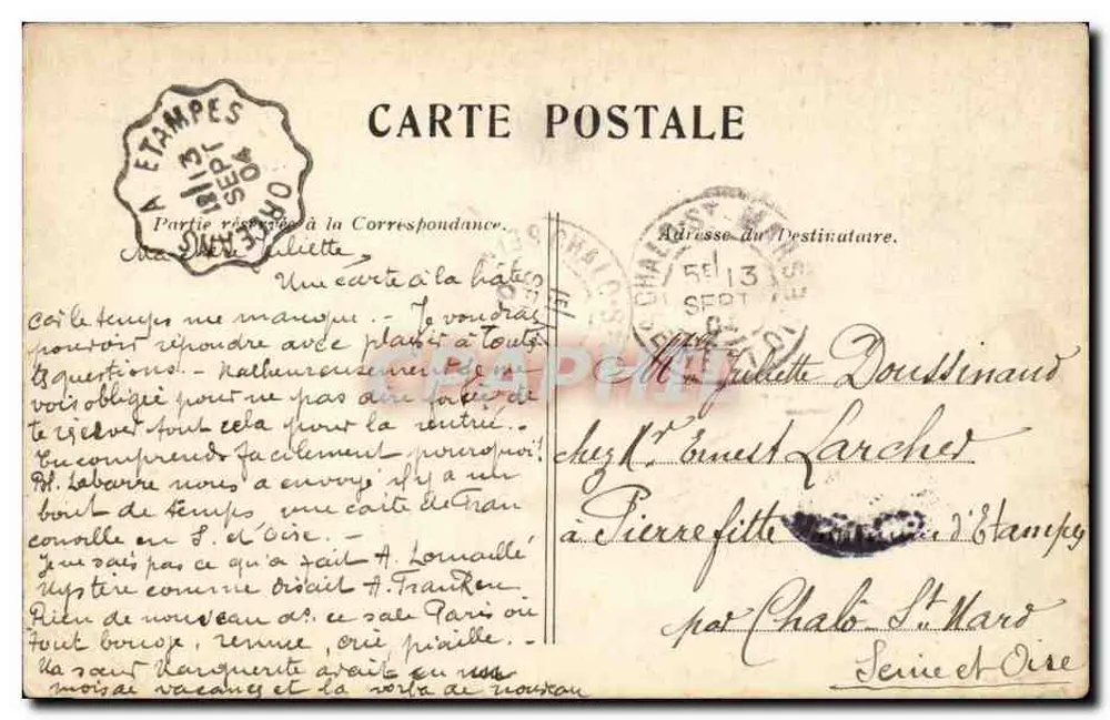 Plein de Choses aan de Marne — Dépoinville in het Parc Saint-Aubin — Uitgever niet geïdentificeerd - Achterkant