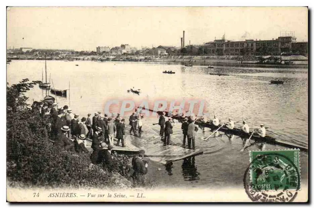 Asnières — Blick auf die Seine — LI. - Vorderseite