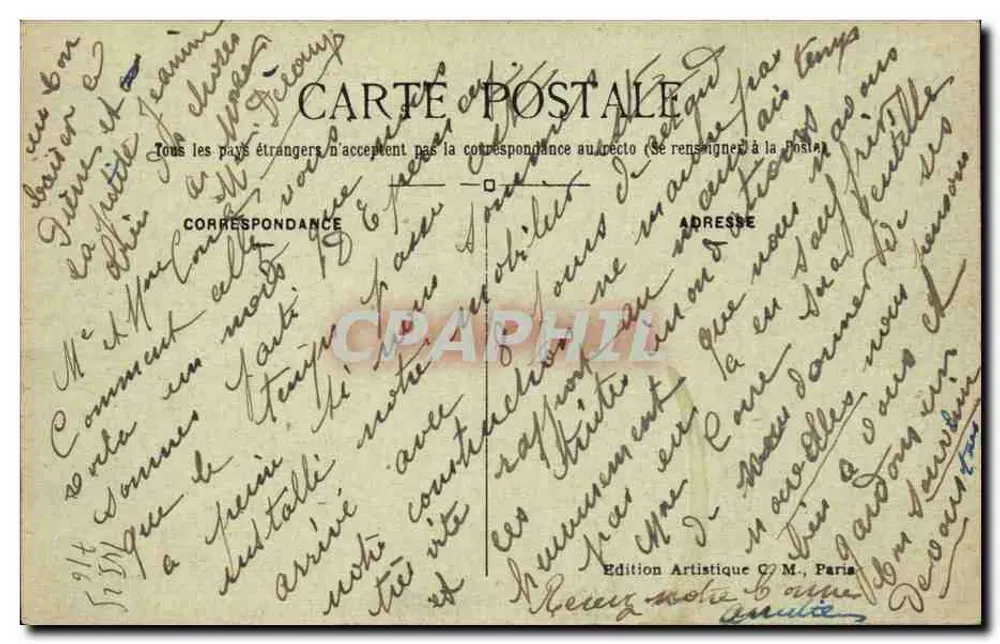 Charentonneau — Panorama vom Gravelle-Plateau — C.M. n°92 - Rückseite