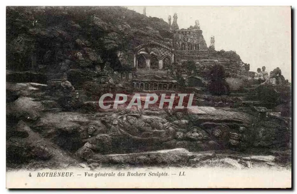 Rothéneuf — Allgemeiner Blick auf die Gekauften Felsen — L.L. - Vorderseite
