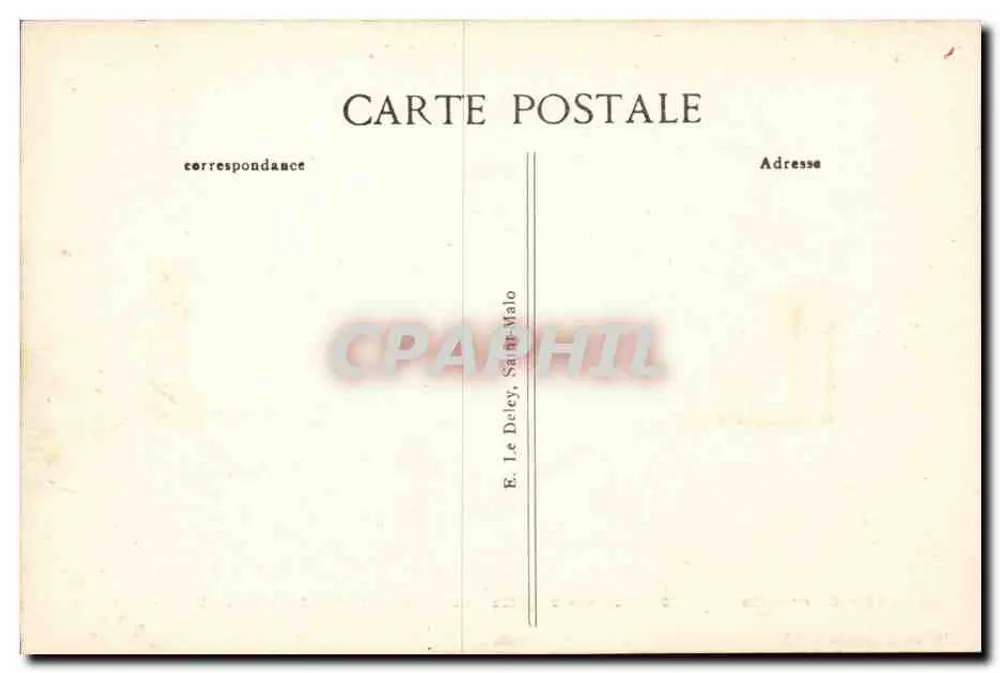 Côte d'Emeraude — Geschnitzte Felsen — Le Colonel de Villebois-Mareuil — A. Fournier, n°9 - Rückseite