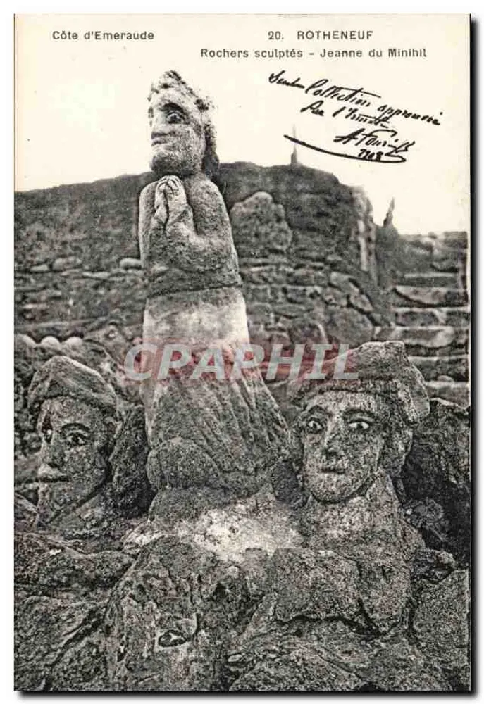 Rotheneuf — Geknüpfte Felsen - Jeanne du Minihil — Verleger Minihil, n°20 - Vorderseite