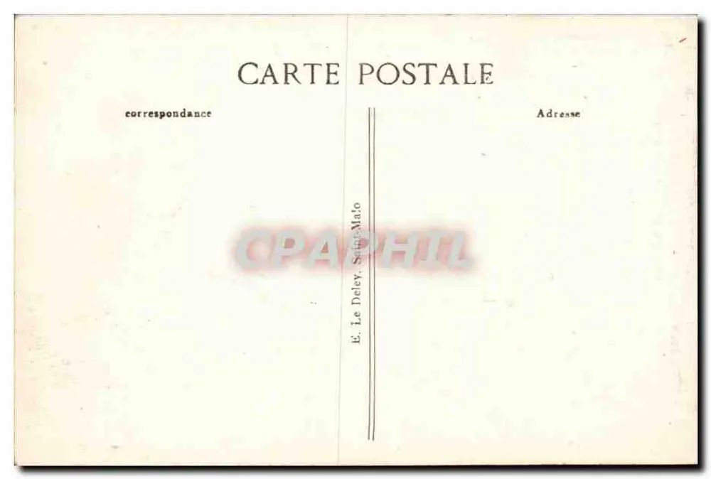 Rotheneuf — Geknüpfte Felsen - Jeanne du Minihil — Verleger Minihil, n°20 - Rückseite