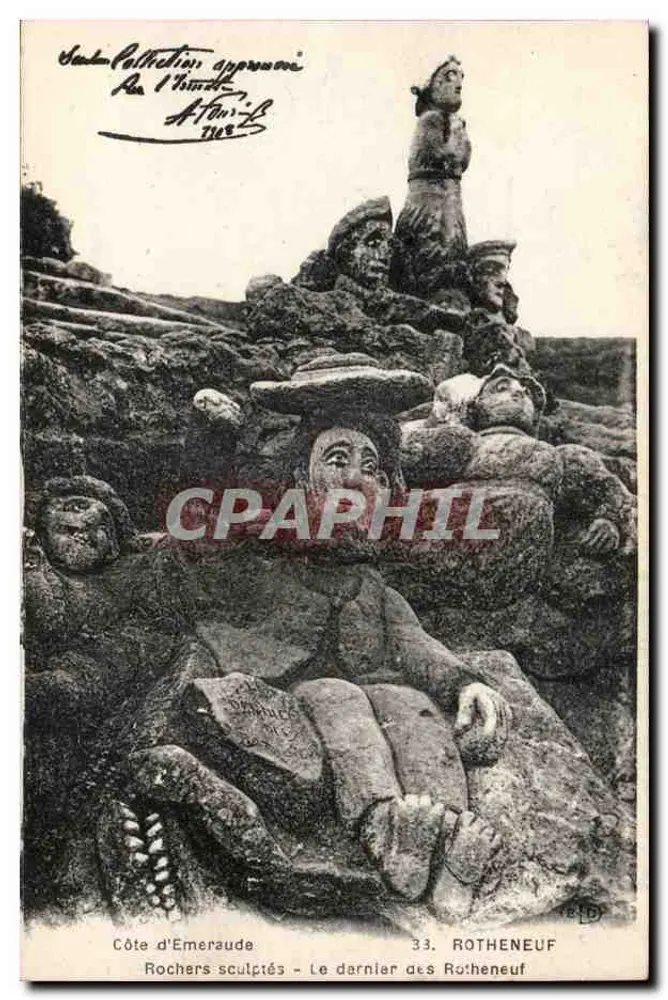 Emeraude-Küste — Geknüpfte Felsen — Der Letzte von Rotheneuf — 33. ROTHENEUF - Vorderseite