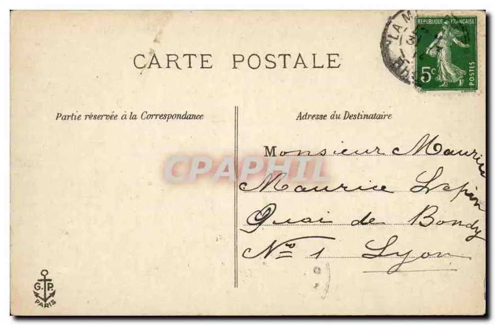 Fahrrad-Zeugnis — humorvoll karikiert — G.P. Paris, n°32 - Rückseite