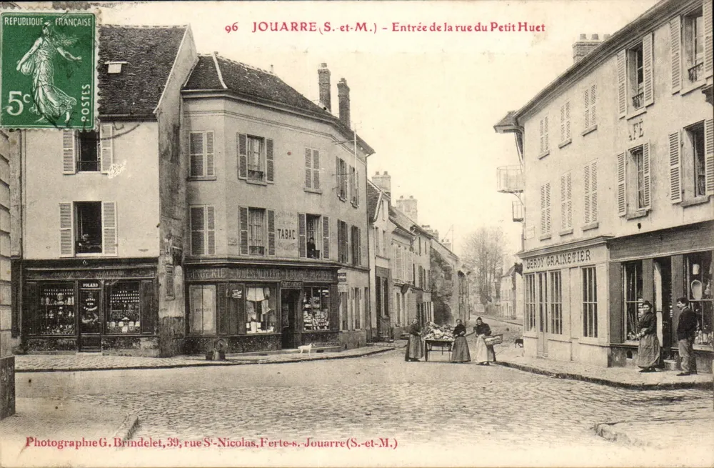 Jouarre (S.-et-M.) — Eingang der Rue du Petit Huet — Photographie von G. Brindelet - Vorderseite