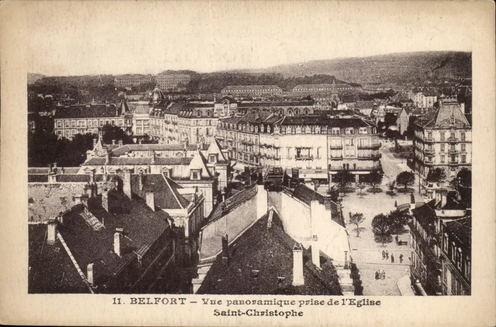 Belfort — Panoramablick vom Kirche Saint-Christophe — n°11 - Vorderseite