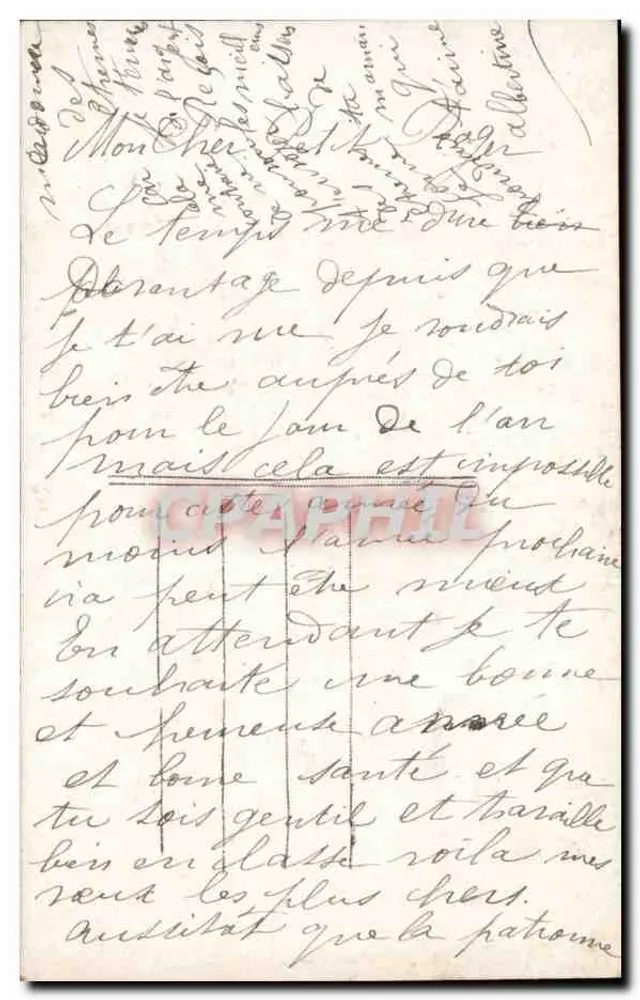 Kind in Pelzjacke — Frohe Neujahr — Verlag H. Léon, Nr. 2552 - Rückseite