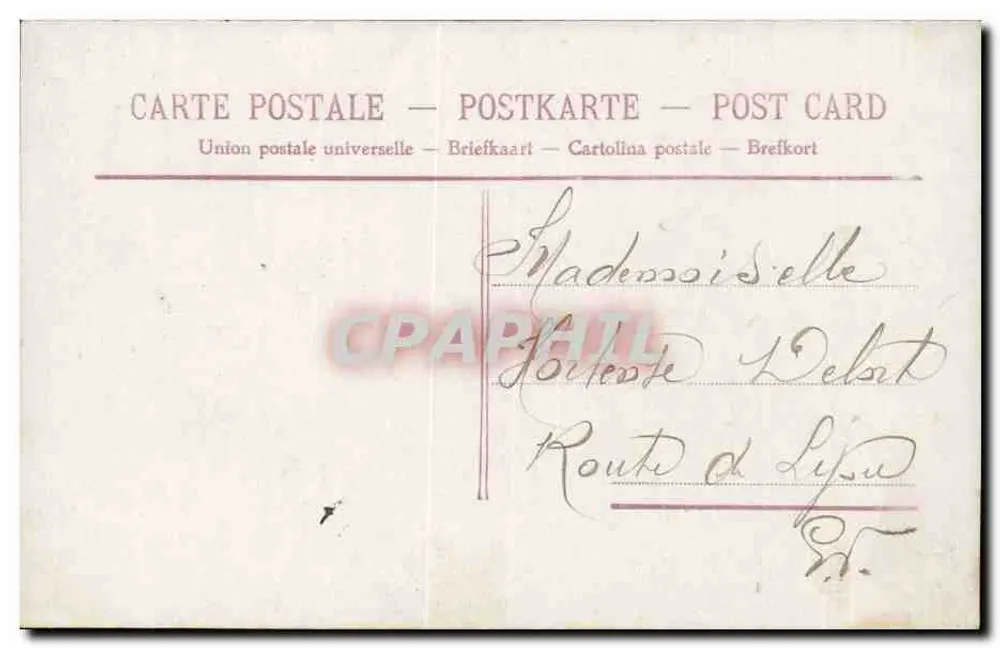 Mädchen mit Rosenbouquet — Frohe Neujahr — XPG, Nr. 4530 - Rückseite