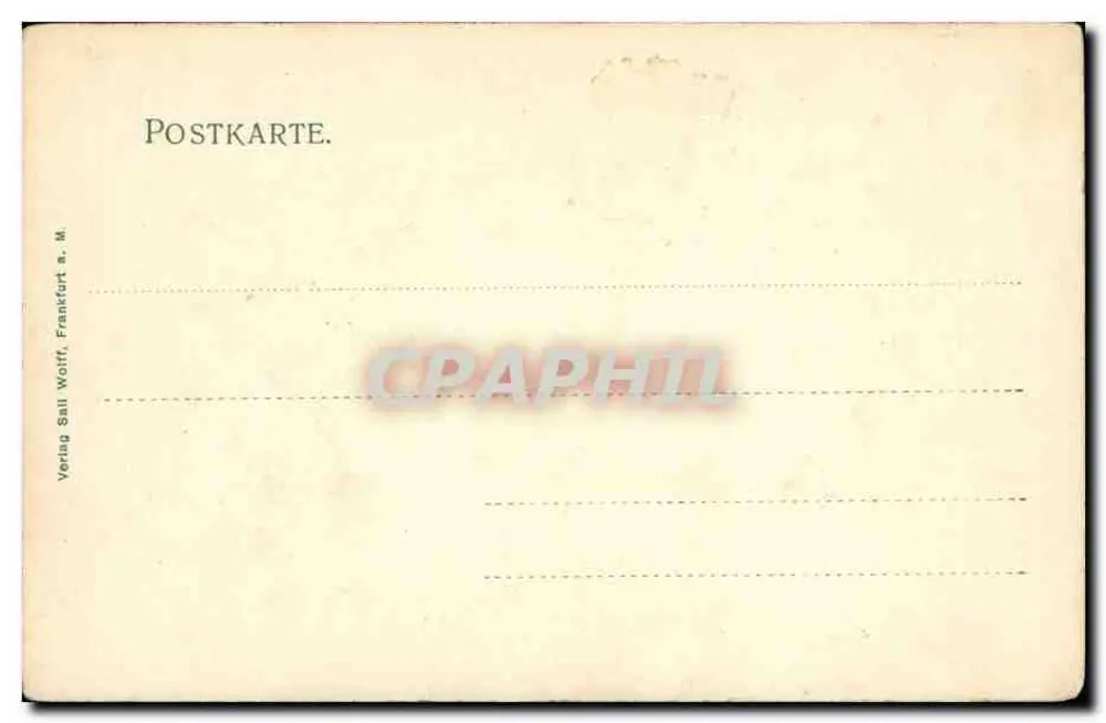 Frankfurt a.M. — Eiserner Steg — Verlag Sall Wolff, Nr. 515 - Rückseite