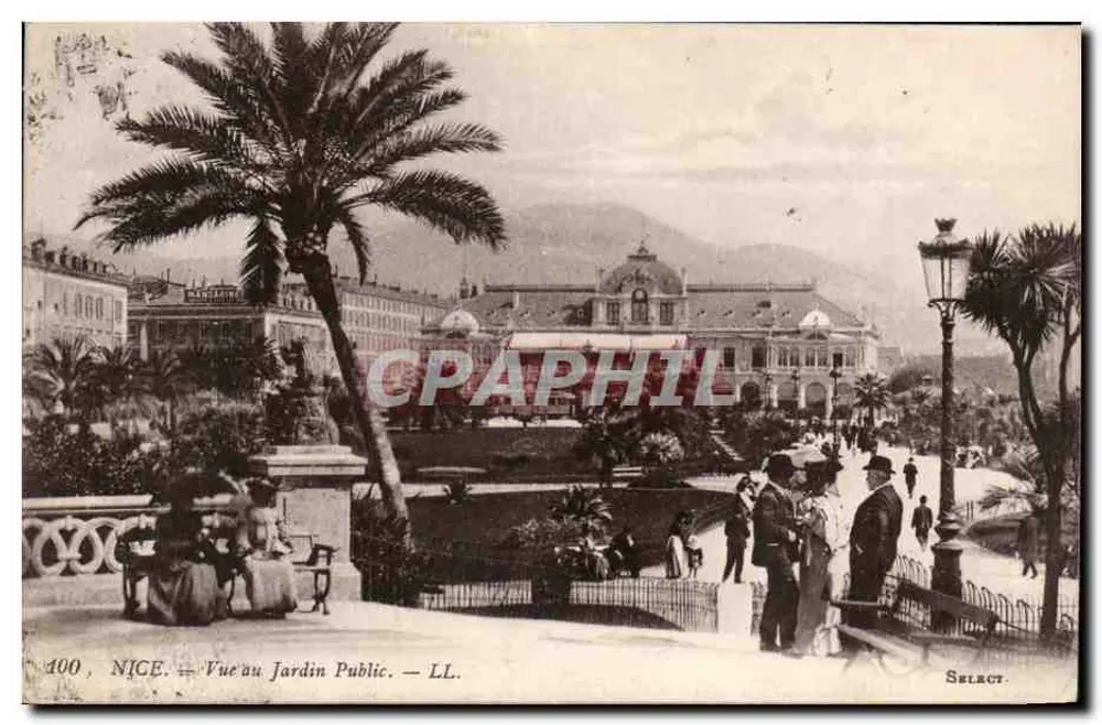 Nice — Vista no Jardim Público — Select, n°100 - Frente
