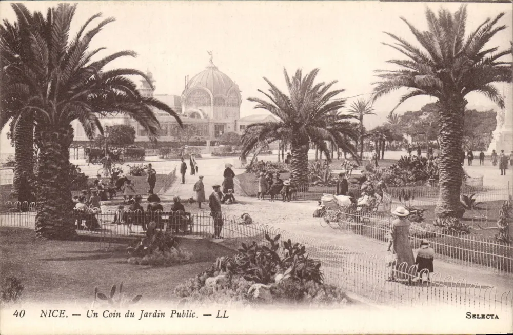 NICE — Um canto do Jardim Público — Selecta, n°40 - Frente