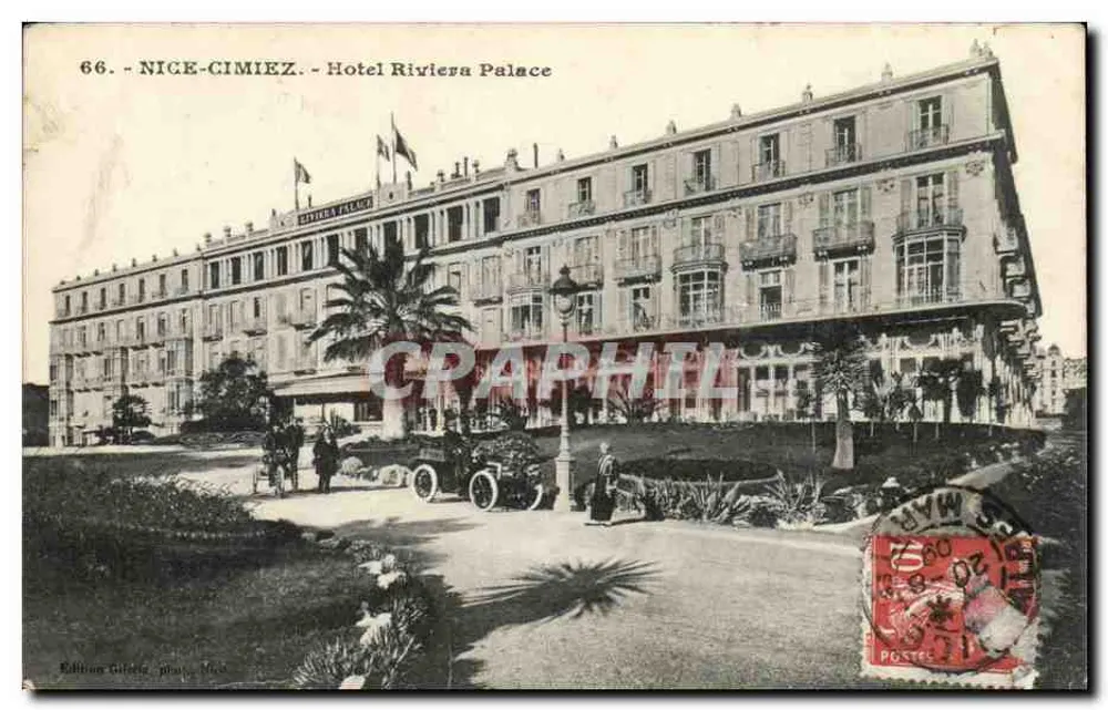Nice-Cimiez - Hotel Riviera Palace — Edição Gillet, praça Molière - Frente