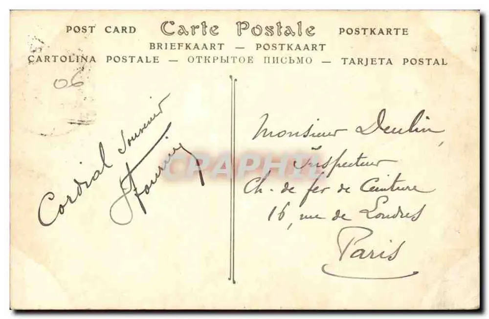 NICE. Het Quai du Midi en de Ponchettes — ND Phol. — 186 - Achterkant