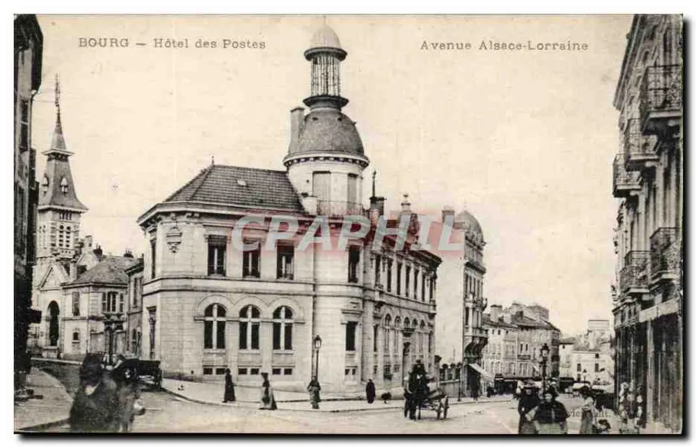 Bourg — Postamt Hotel — Avenue Alsace-Lorraine - Vorderseite