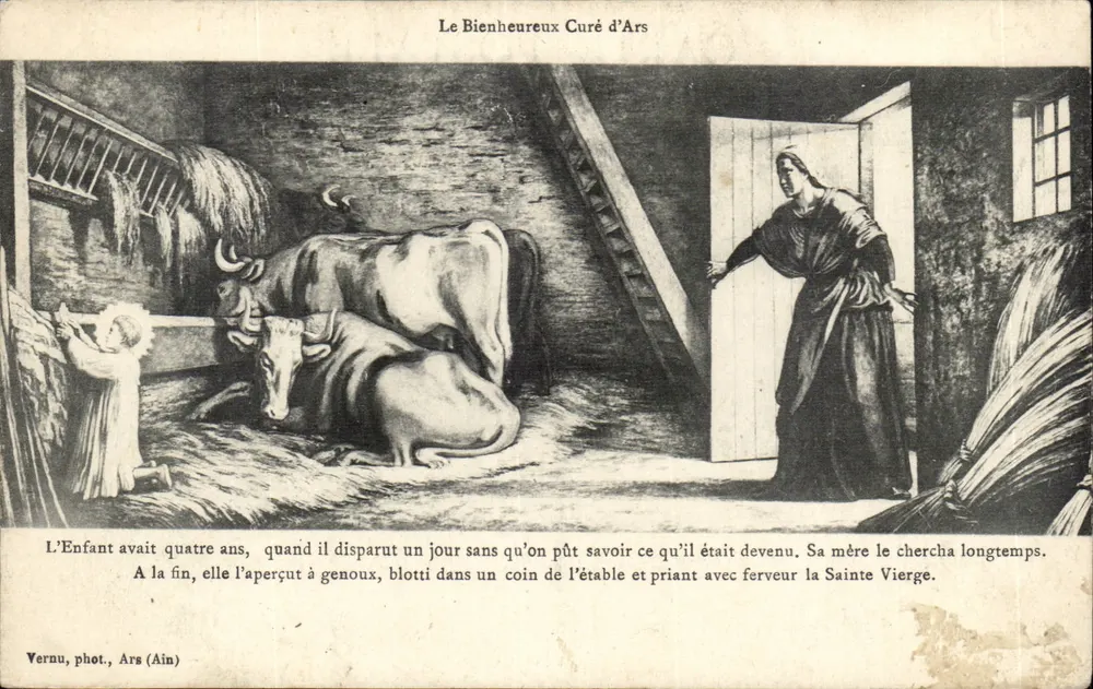 Der Selige Pfarrer von Ars — Szene aus der Kindheit — Vernu, phot., Ars (Ain) - Vorderseite