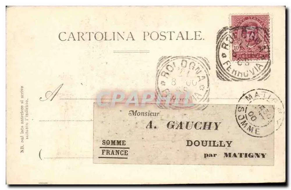 Garibaldi-Denkmal — Bologna — Gewerkschaft Venedig - Rückseite