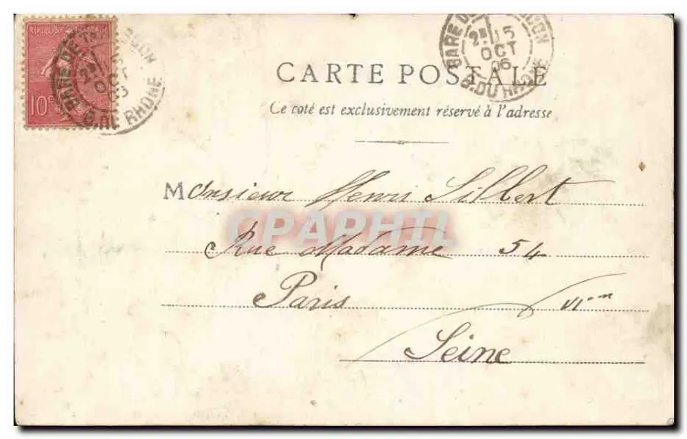 Nîmes — Porta da França — R. F. Chalon-Saône, n°118 - Verso