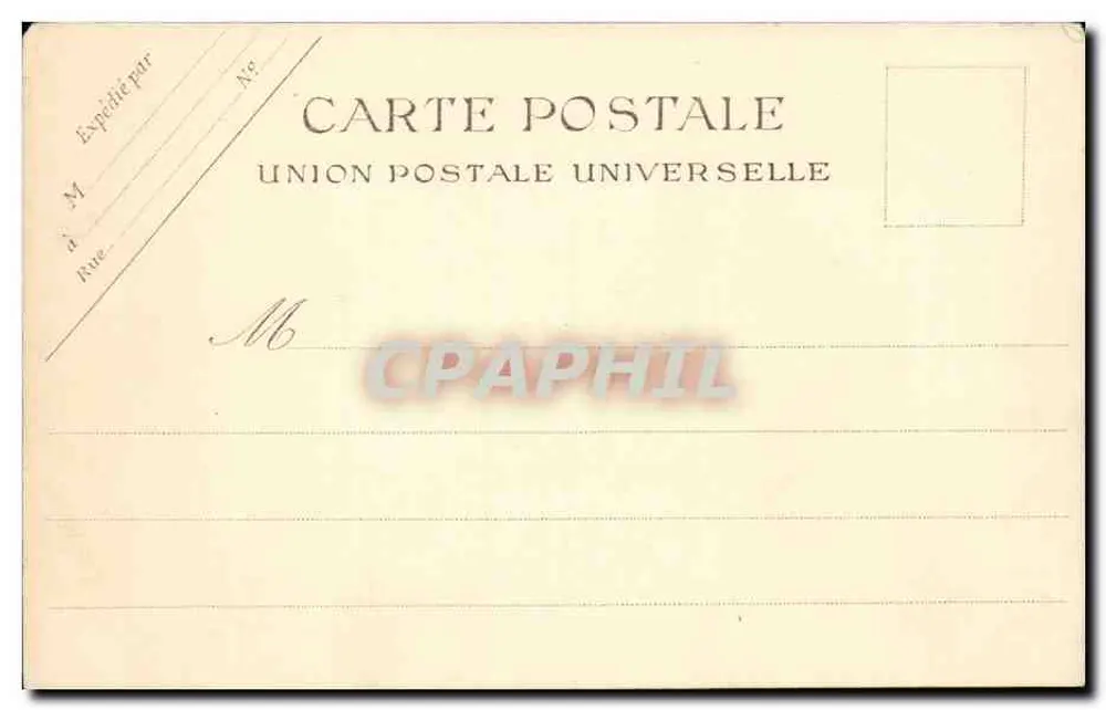 Vincennes - Square da Mairie — editor Union Postale Universelle - Verso