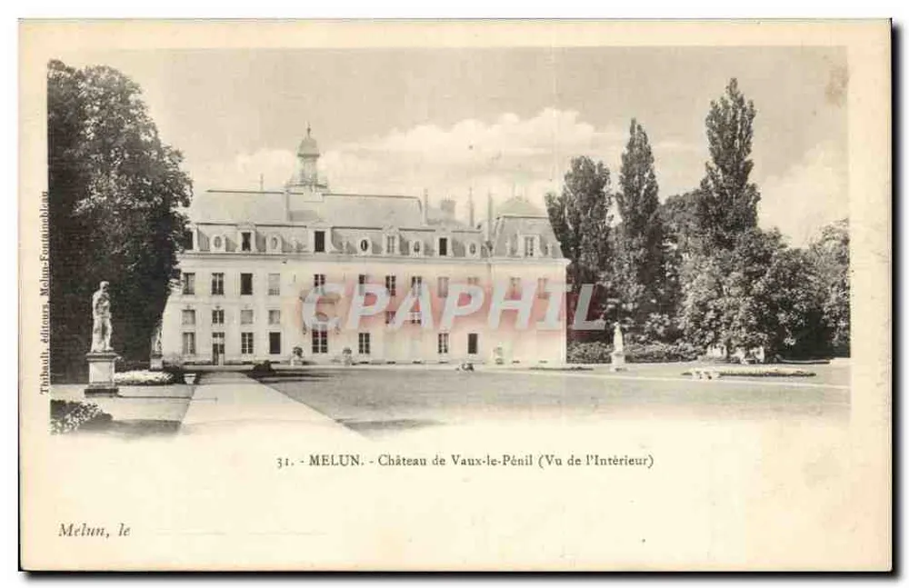 MELUN - Schloss Vaux-le-Pénil (Ansicht von innen) — Trithoith, Verleger, Melun-Fourneaux - Vorderseite