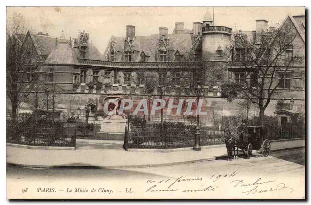 PARIS — O Museu de Cluny — LL. — n° 98 - Frente