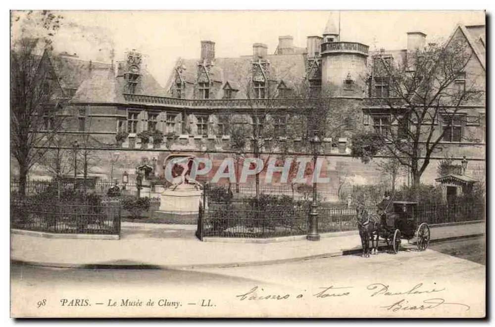 Paris — O Museu de Cluny — L'imprimerie nouvelle photographique, n° 98 - Frente