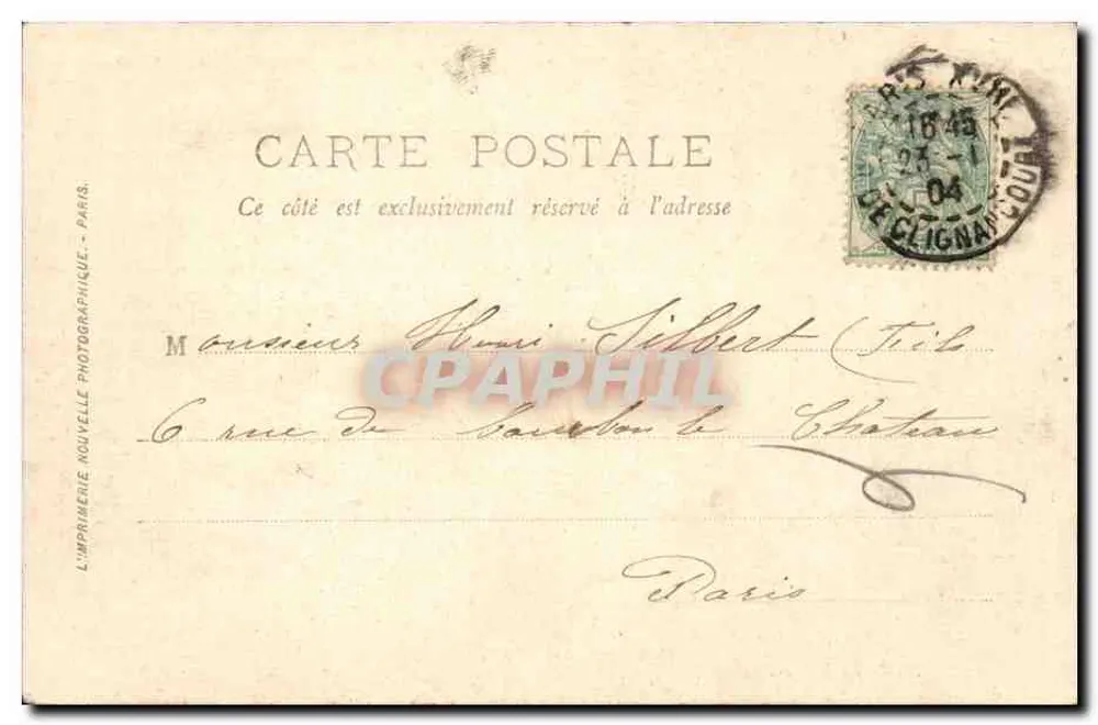 Paris — O Museu de Cluny — L'imprimerie nouvelle photographique, n° 98 - Verso