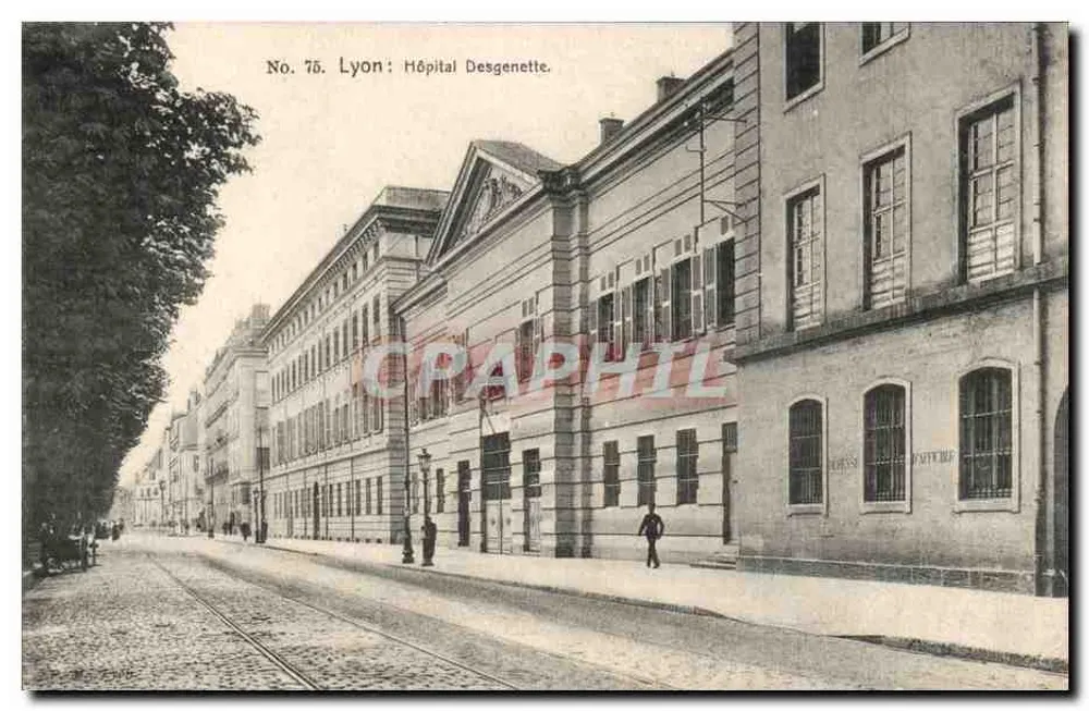 Lyon : Hospital Desgenette — No. 76 — editor não visível - Frente