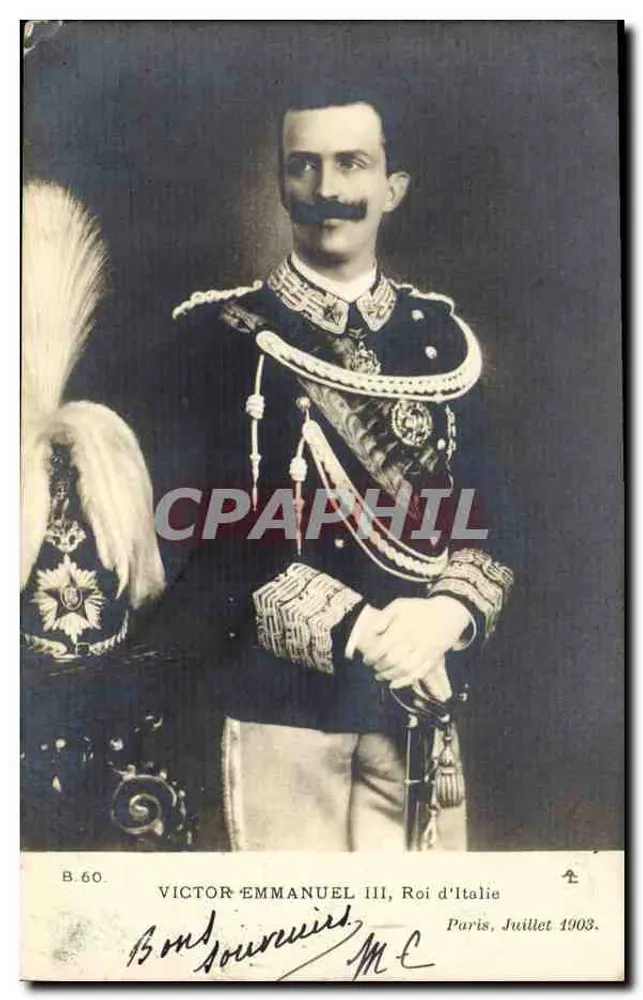 Victor-Emmanuel III, König von Italien — Paris, Juli 1903 — B.60 - Vorderseite