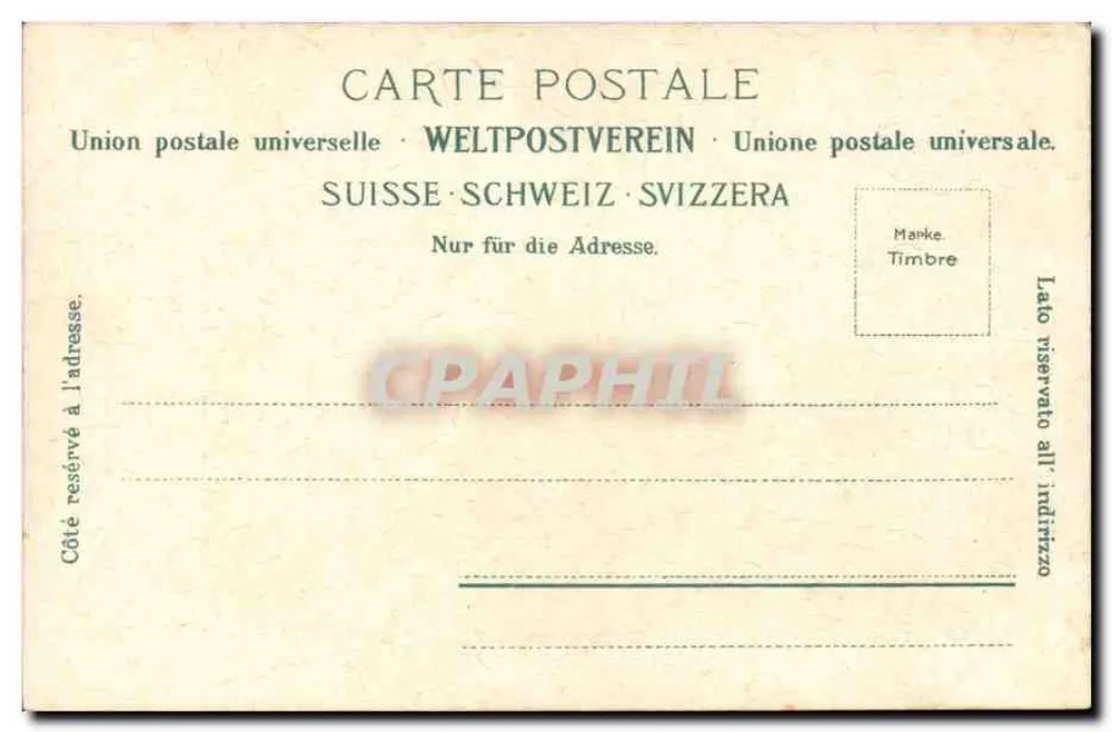 Die Jungfrau — vista alpina com cabana — Verlag Gebri Wahni, Phot. Klioborg-Zürich - Verso
