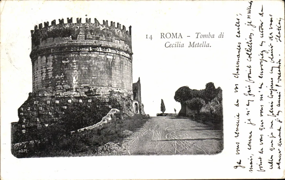 Rom - Grab der Cecilia Metella — Verlag O.S.M., Nr. 14 - Vorderseite