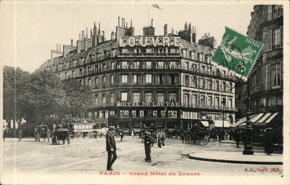 Paris — Grand Hôtel du Louvre — B.E. Paris - Frente