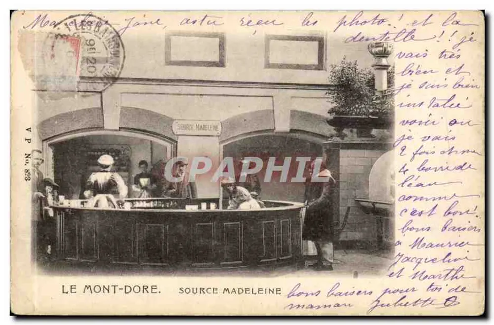 Le Mont-Dore - Fonte Madeleine — editor V.P. N° 568 - Frente