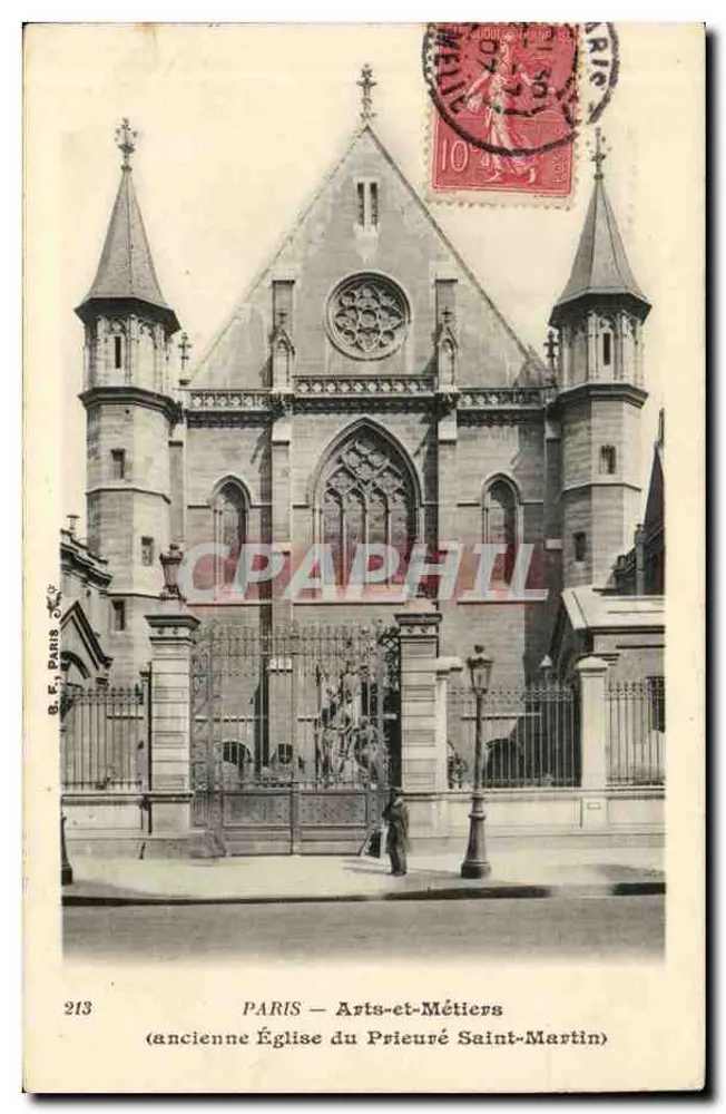 PARIS — Arts-et-Métiers — (alte Kirche des Prämonstratenserstifts Saint-Martin) — S. F. Paris n°213 - Vorderseite