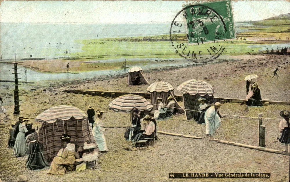 Le Havre - Vista Geral da praia. - Frente
