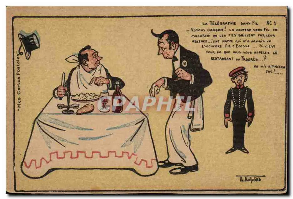Funktelegraphie — Nr. 1 — Mice Cartes Postales - Vorderseite