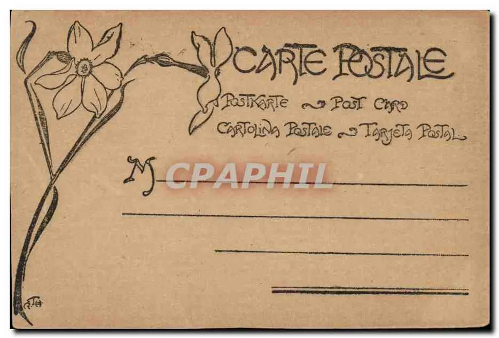 Funktelegraphie — Nr. 1 — Mice Cartes Postales - Rückseite