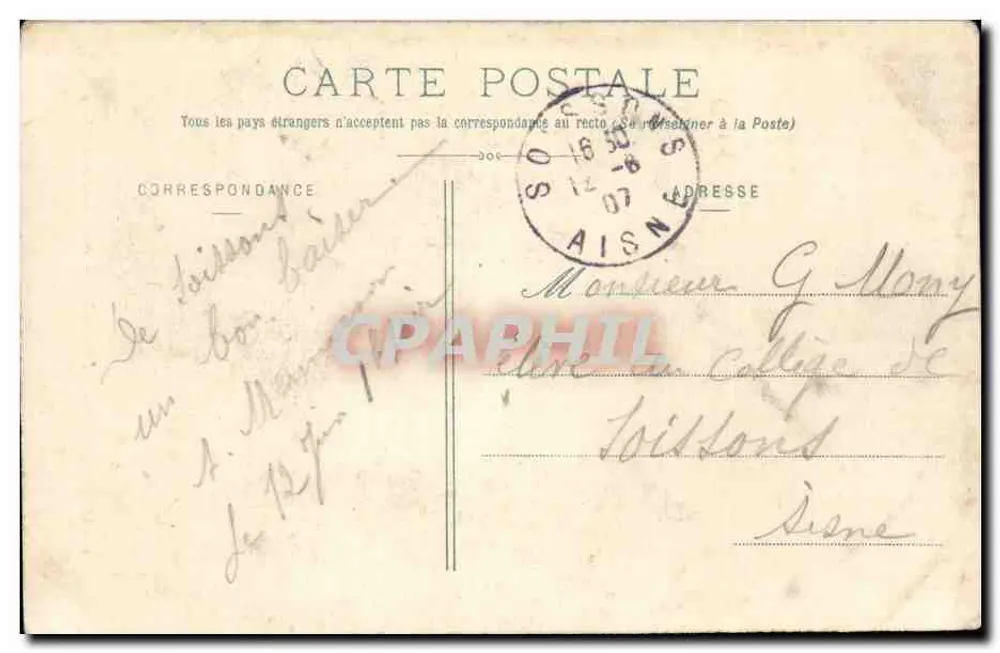 LONGPONT (Aisne) — Vista interna das Ruínas da Abadia — Godet, editor. Longpont (Aisne) - Impreunidas, Nancy - Verso